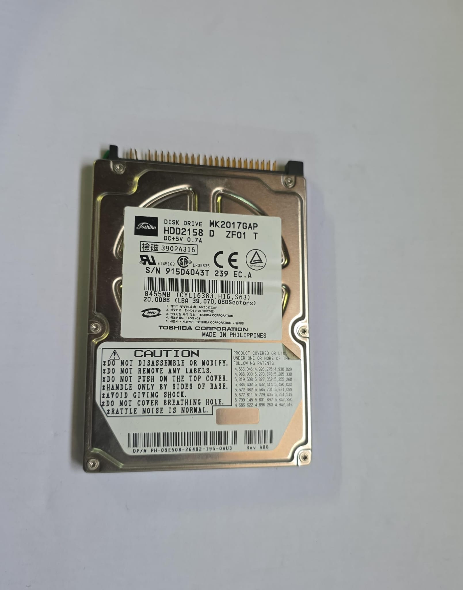 Toshiba MK2017GAP